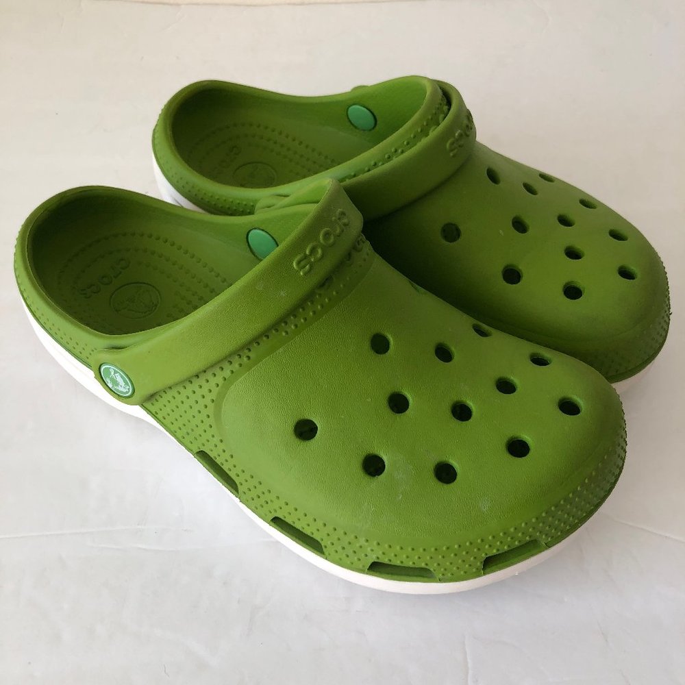 Crocs Lime Green Original Clogs Size M6 W8 (8) Woman's